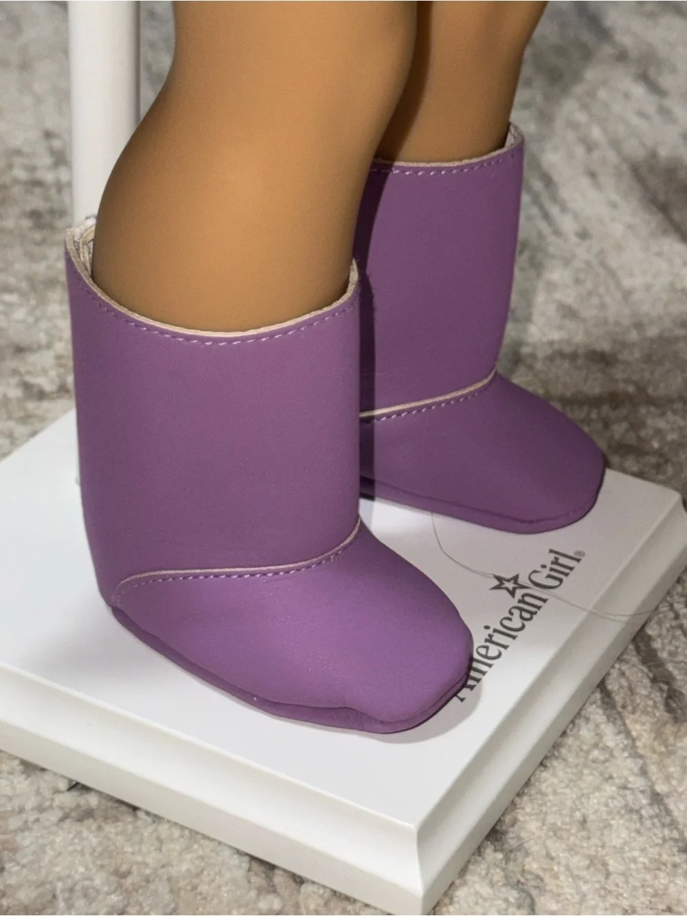 American Girl purple boots